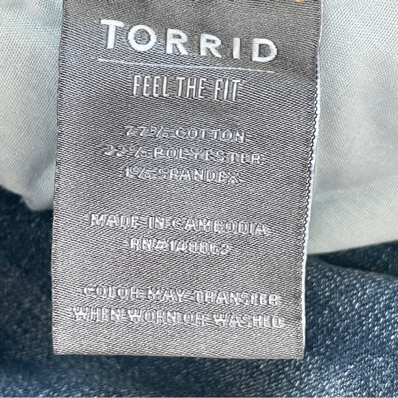 Torrid Mid Rise Lux Slim Boot Cut Jeans - Picture 6 of 9